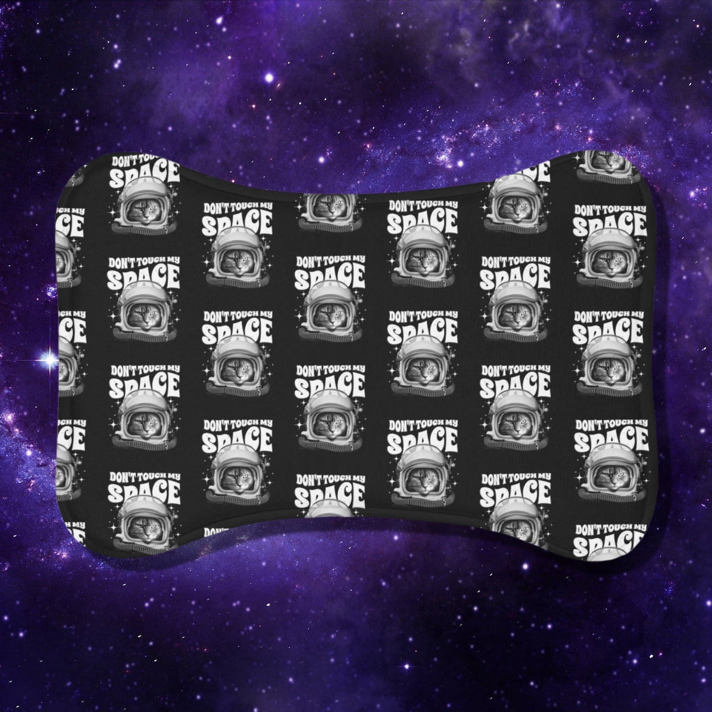 Bone Shape Space Cat Pet Food Mat, Astronaut Cat Food Mat, Don't Touch My Space, Pet Placemat Pet Feeding Mats
