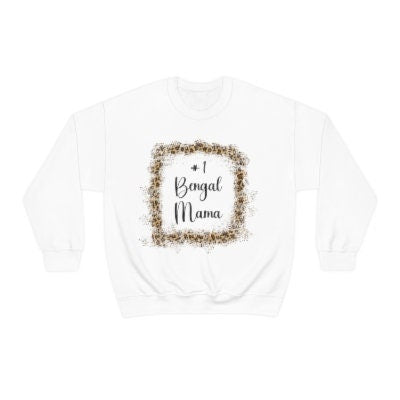 Bengal Mama Sweatshirt, #1 Bengal Mama, Gift for Cat Mom, Bengal Cat Lover Sweatshirt, Leopard Cat Present, Crewneck Sweatshirt