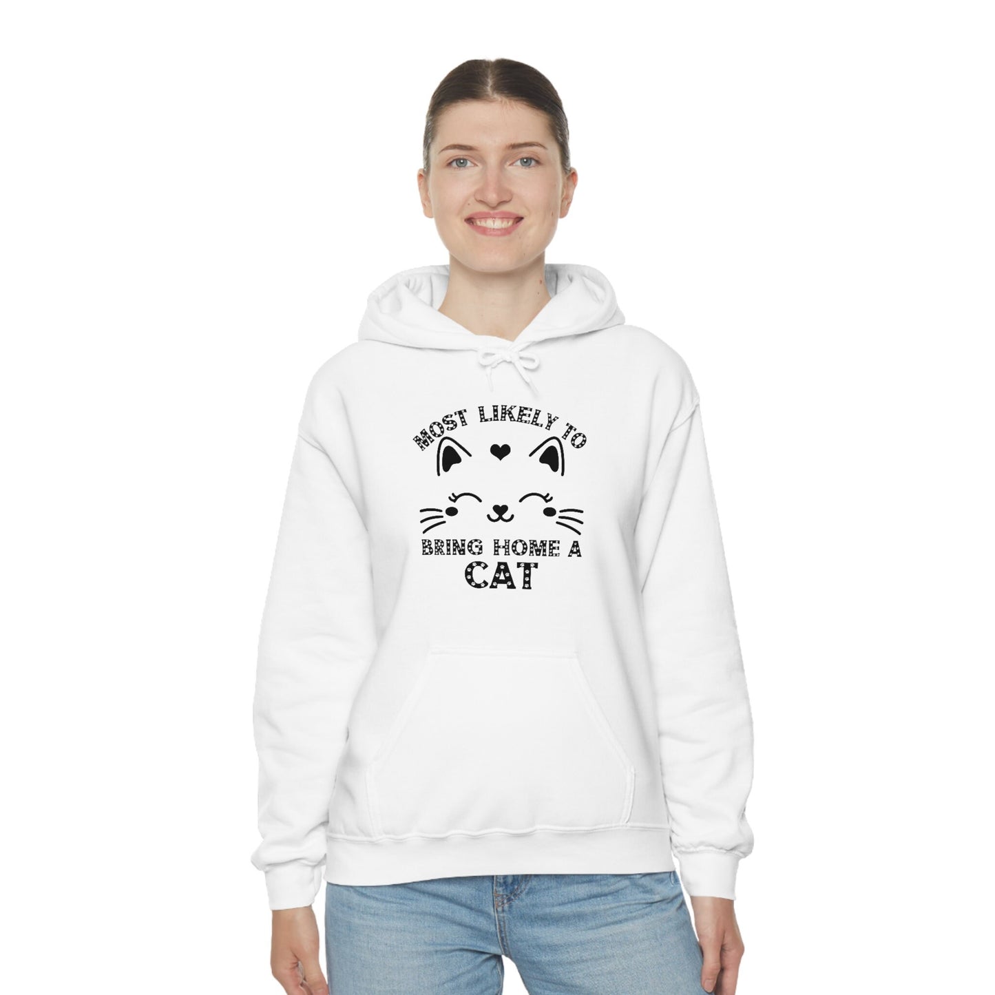 Most Likely to Bring Home a Cat Unisex Heavy Blend Hooded Sweatshirt