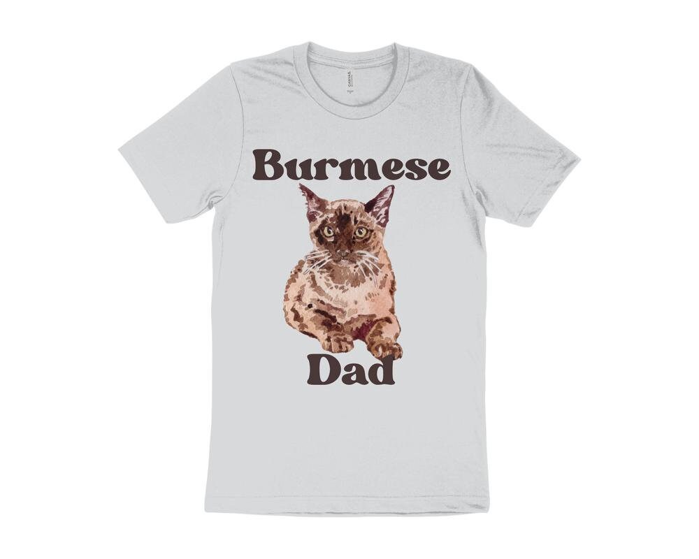 Cute Cat T-Shirt, Burmese Cat T-Shirt, Gift for Burmese Cat Owner, Cat Dad T-Shirt