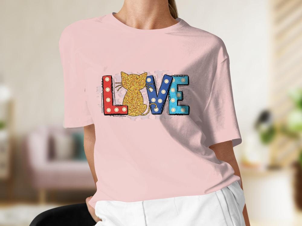 Valentines Tshirt for Cat Lover, Cat Lover Tee for Women, Cat Lover Gift For Her, Gift for Cat Mama, Cat Present for Cat Owners