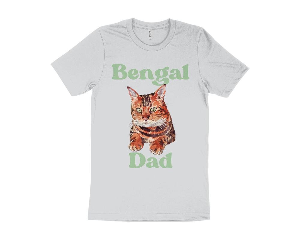 Cute Cat T-Shirt, Bengal Cat T-Shirt, Gift for Bengal Cat Owner, Cat Dad T-Shirt