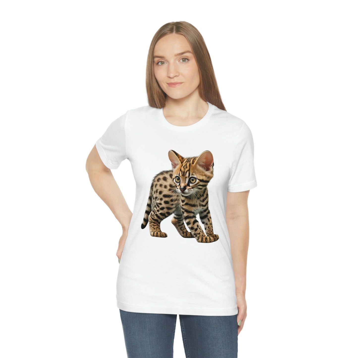 Bengal Kitten Tshirt, Cute Cat Tee Gift for Cat Lover, Cat Mom T-Shirt, Cat Gift