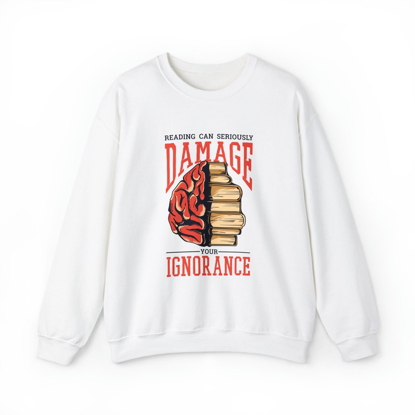 Funny Reading Sweatshirt, Cute Book Sweater, Book Club Gift, Librarian Shirt, Books Sweatshirt, Gift for Book Nerd, Brainy Book Gifts