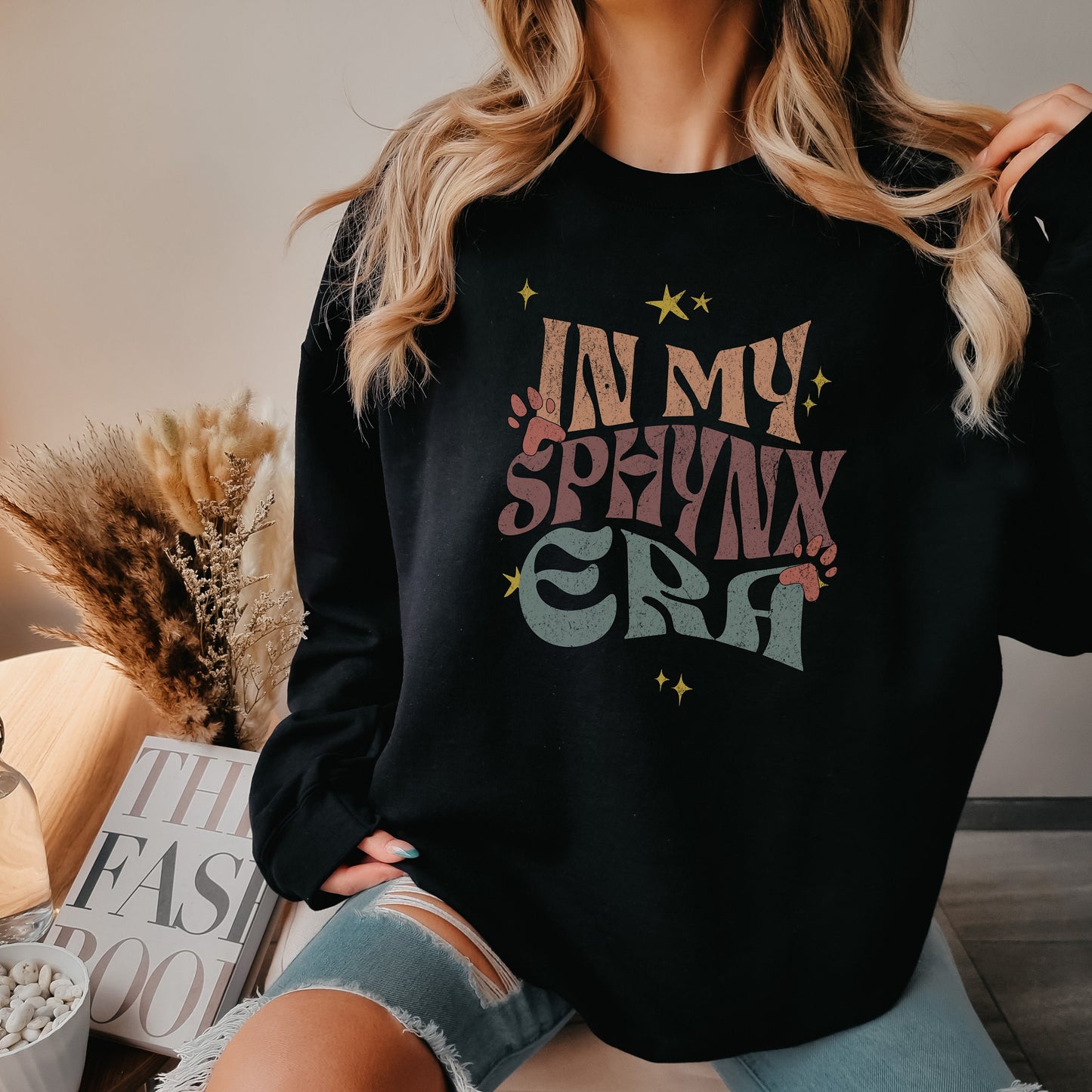 In My Era Sphynx Mama Sweatshirt, Oversizedsweatshirt for Cat Mom, Gifted Custom Catshirt Gift for Sphynx Lover, Sphynx Sweater Gift