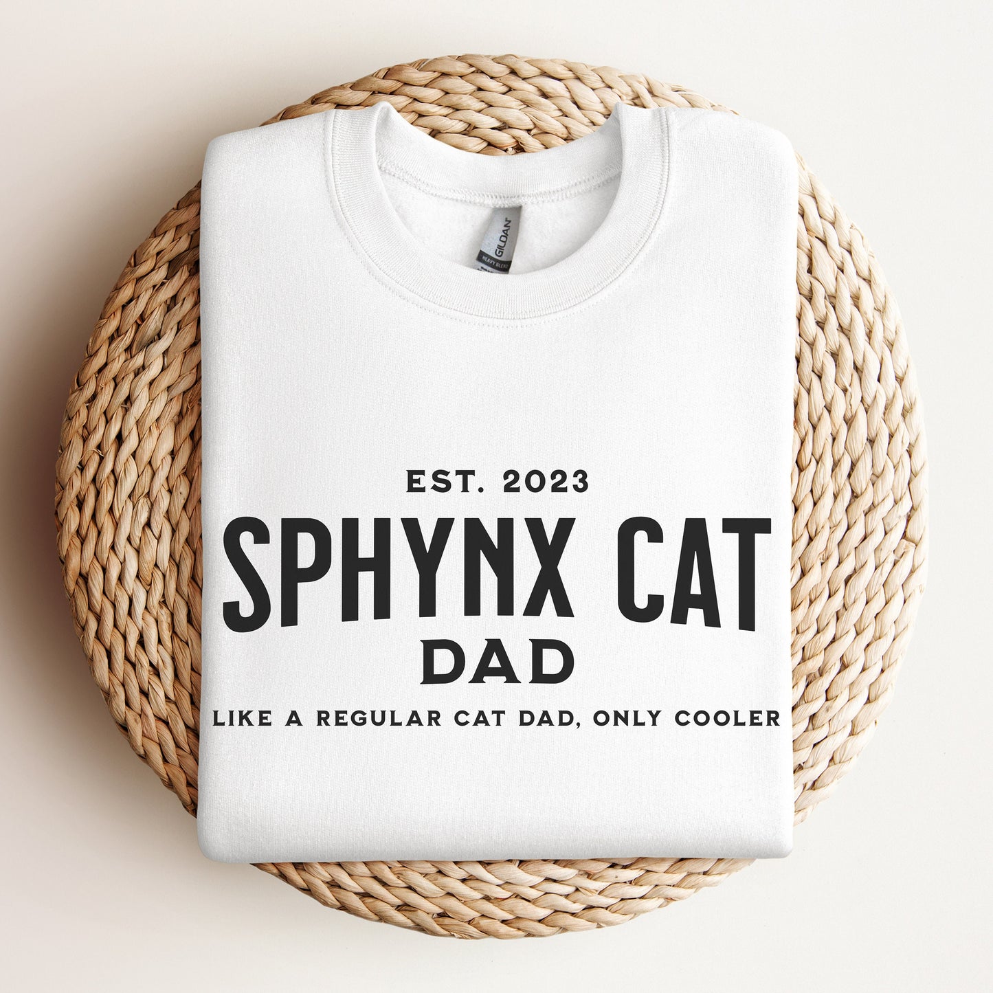 Sphynx Cat Sweater, Custom Cat Shirt, Sphynx Cat Daddy Clothes,Cat Dad Sweatshirt,Sphynx Cat Themed Gifts for Cat People,Hairless Sphynx Cat