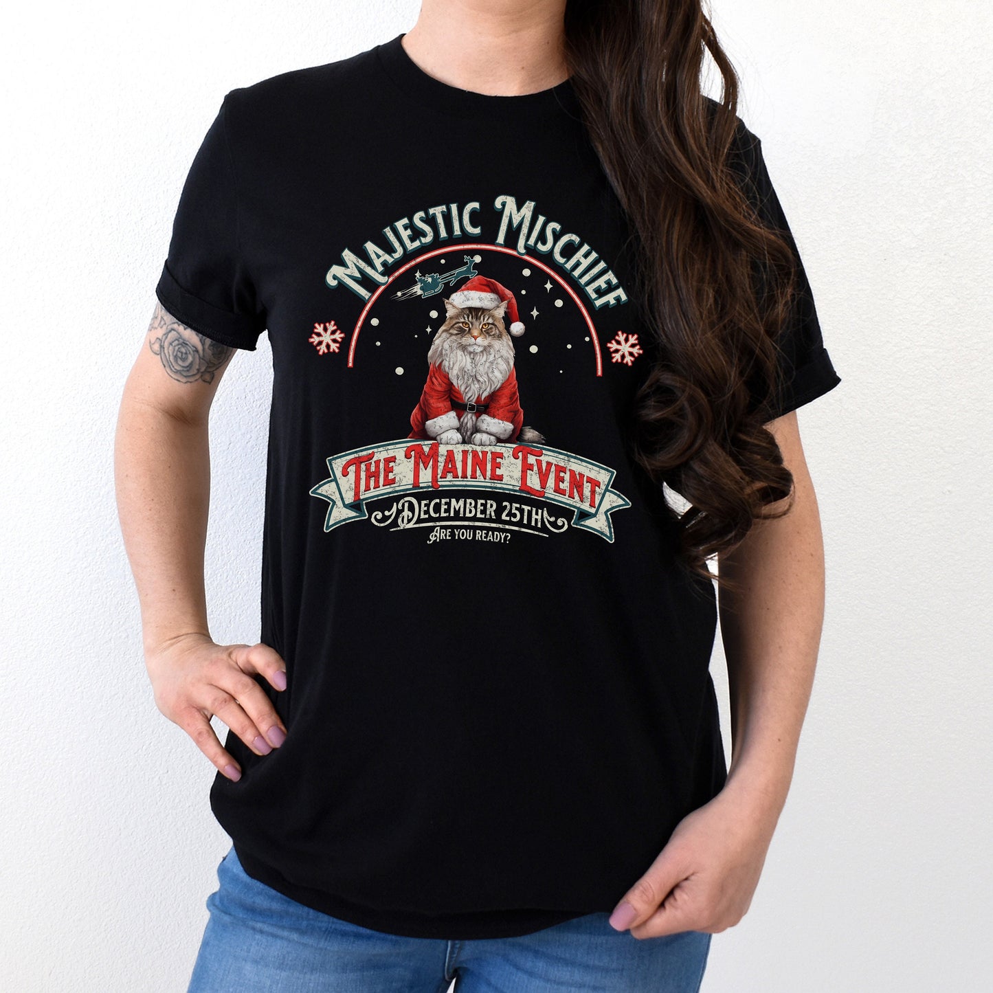Christmas Mainecoon Cat Lover Gift, Maine Coon Tshirt, Mainecoone Shirt, Coone Cat Gift,Maine Coon Cat Gift, Main Coon Cat Lover Tee