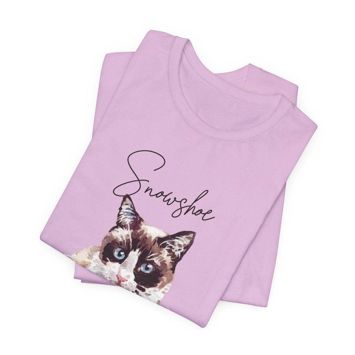 Snowshoe Cat Mom Shirt, Gift for Snowshoe Cat Owner, Cute Cat Lover Present, Snowshoe Cat T-Shirt, Unisex Jersey Short Sleeve Cat Lover Tee