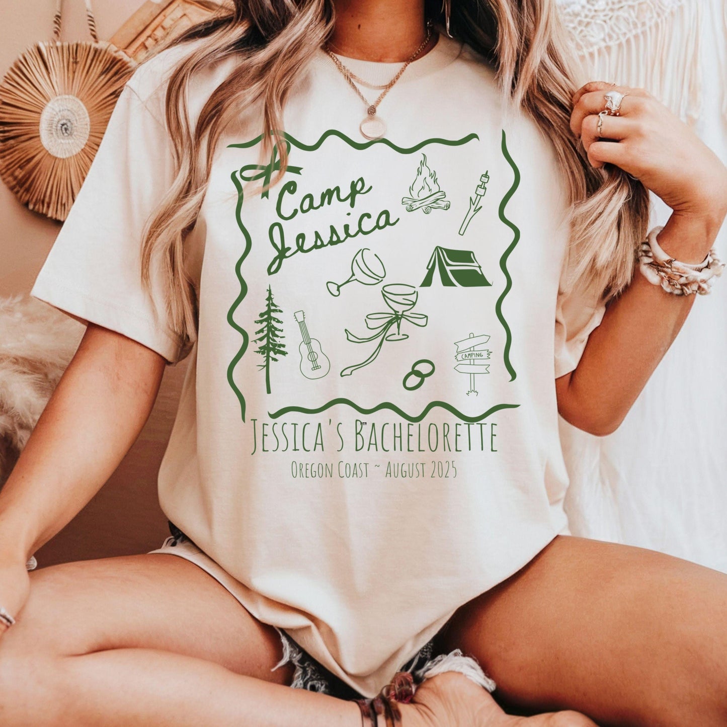 Vintage Camp Bachelorette Shirt Custom Camping Bachelorette Party Shirts Mountain Bride Tee Retro Lake Themed Bridal Party Gifts Hiking Tees