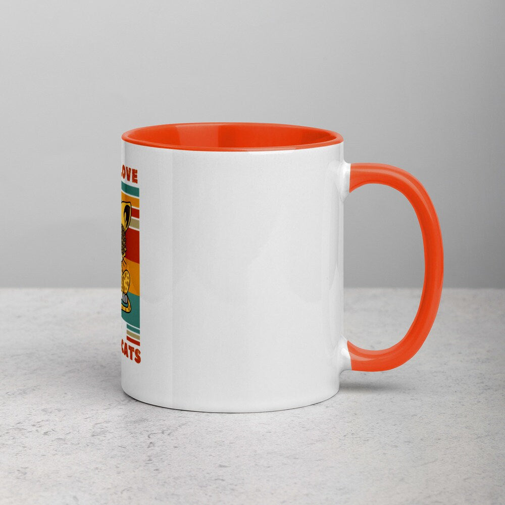 Peace, Love, and Bengal Cats | Mug with Color Inside