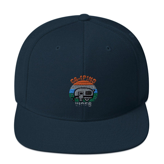 Camping Vibes Retro Sunset Graphic | Snapback Hat