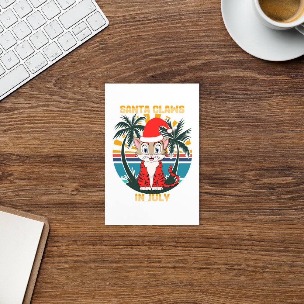 Christmas in July: Santa Claws | Standard Postcard