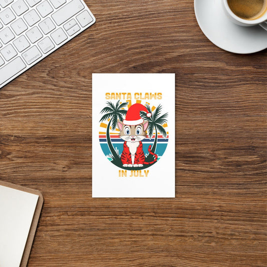 Christmas in July: Santa Claws | Standard Postcard
