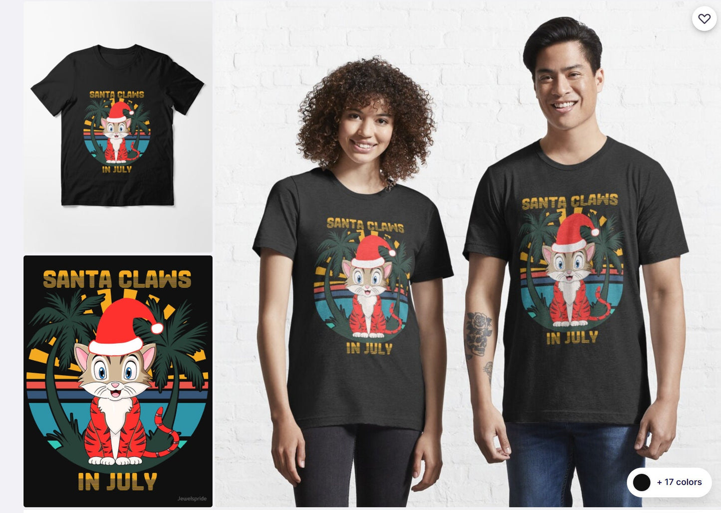 Santa Claws Christmas in July | Short-Sleeve Unisex T-Shirt