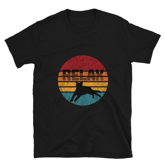 Black Cat Relax Retro Sunset Graphic | Short-Sleeve Unisex T-Shirt
