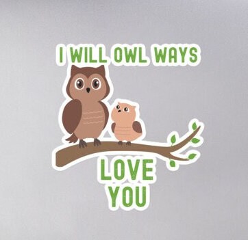 I'll Owl Ways Love You | Bubble-free stickers