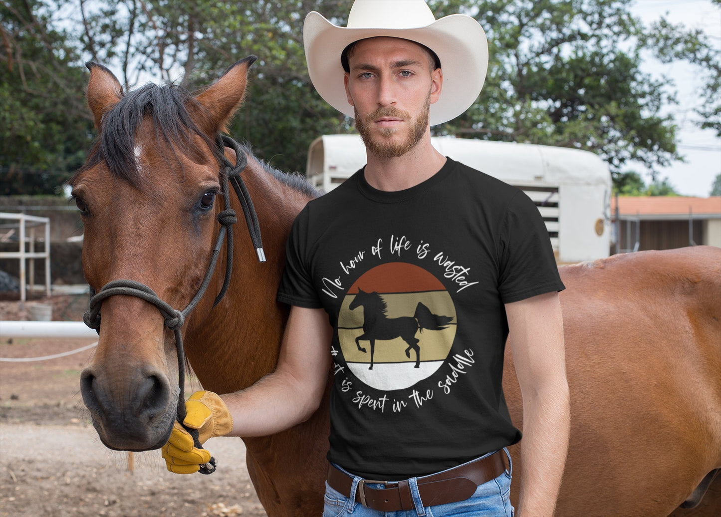 No Hour of Life is Wasted That is Spent in the Saddle | Short-Sleeve Unisex T-Shirt