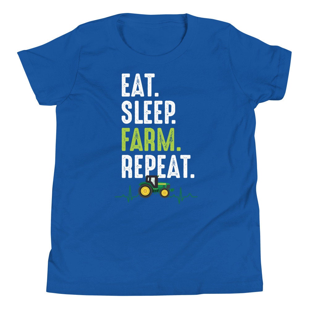 Eat, Sleep, Farm, Repeat | Youth Short Sleeve T-Shirt