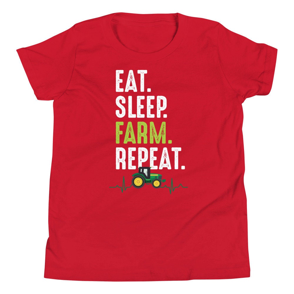 Eat, Sleep, Farm, Repeat | Youth Short Sleeve T-Shirt