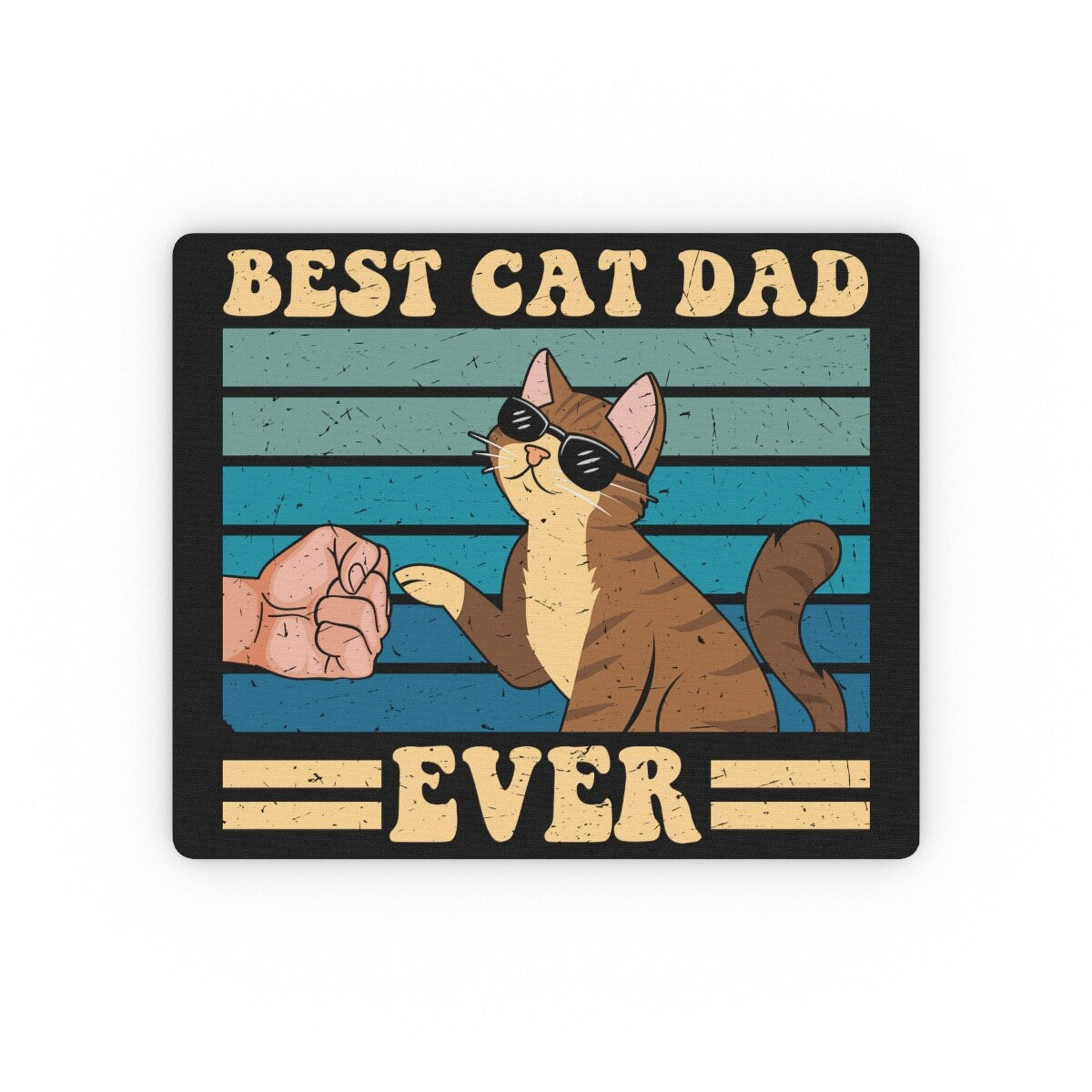 Best Cat Dad Mouse Pad, Gift for Dad, Father's Day Gift, Funny Gift for Him,Birthday Gift,Daddy gift,Gift For Father, Rectangular Mouse Pad