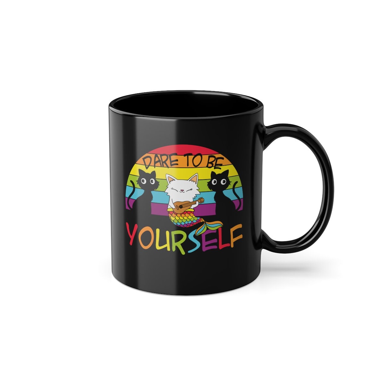 Black Coffee Cup, 11oz
