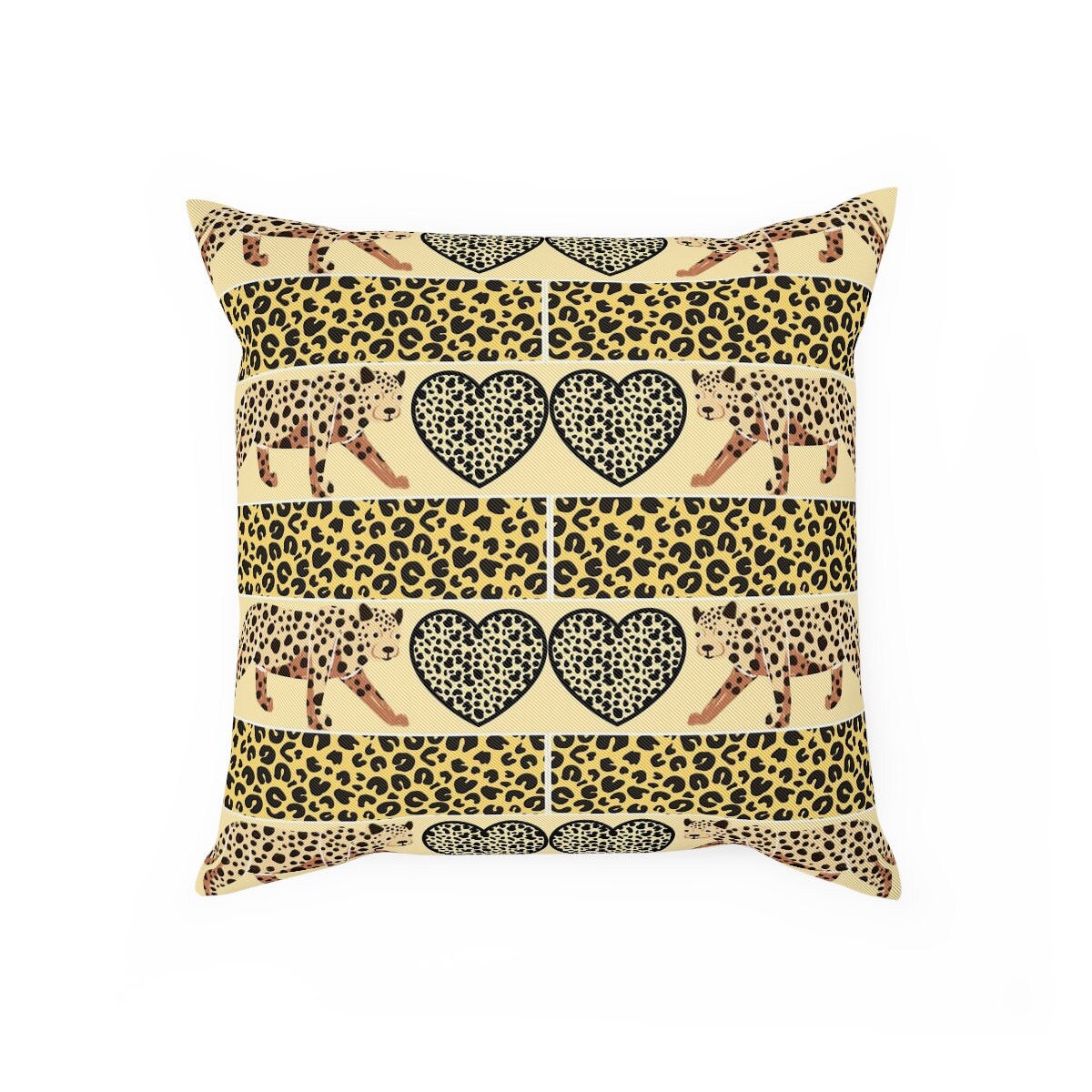 Leopard Print Cushion, Gift for Cat Lover, Cat Present, Gift for Pet, Cat Decor, Cat Dad Gift, Cat Mom Gift