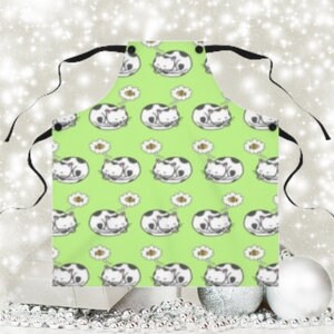 Cat Dreaming of Fish Apron, Baking Apron,Kitchen Apron, Chef Apron, Cooking Gift, Cat Lover Gift, BBQ Apron, Cat Lover Gift,Cat Owner Gift