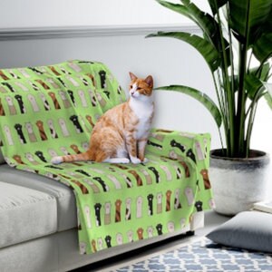 Cat Paws Raised Up Pet Blanket, Gift for Pet, Gift for Cat, Cat Present, Choose Me, Inclusion, Cat Mom Gift, Velveteen Plush Blanket