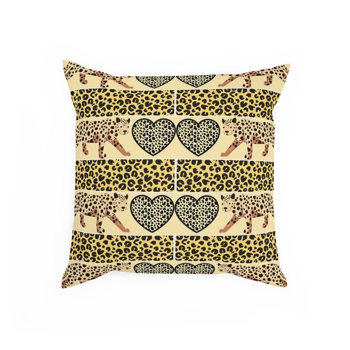 Leopard Print Cushion, Gift for Cat Lover, Cat Present, Gift for Pet, Cat Decor, Cat Dad Gift, Cat Mom Gift