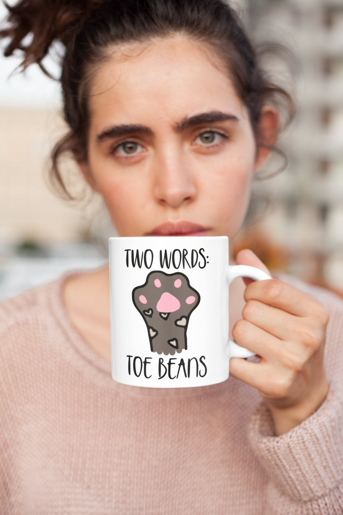 Cat Paw Cat Dad Custom Cute Cat Cute Mom Cat Daddy Crazy Cat Lady Cat Tea Mug