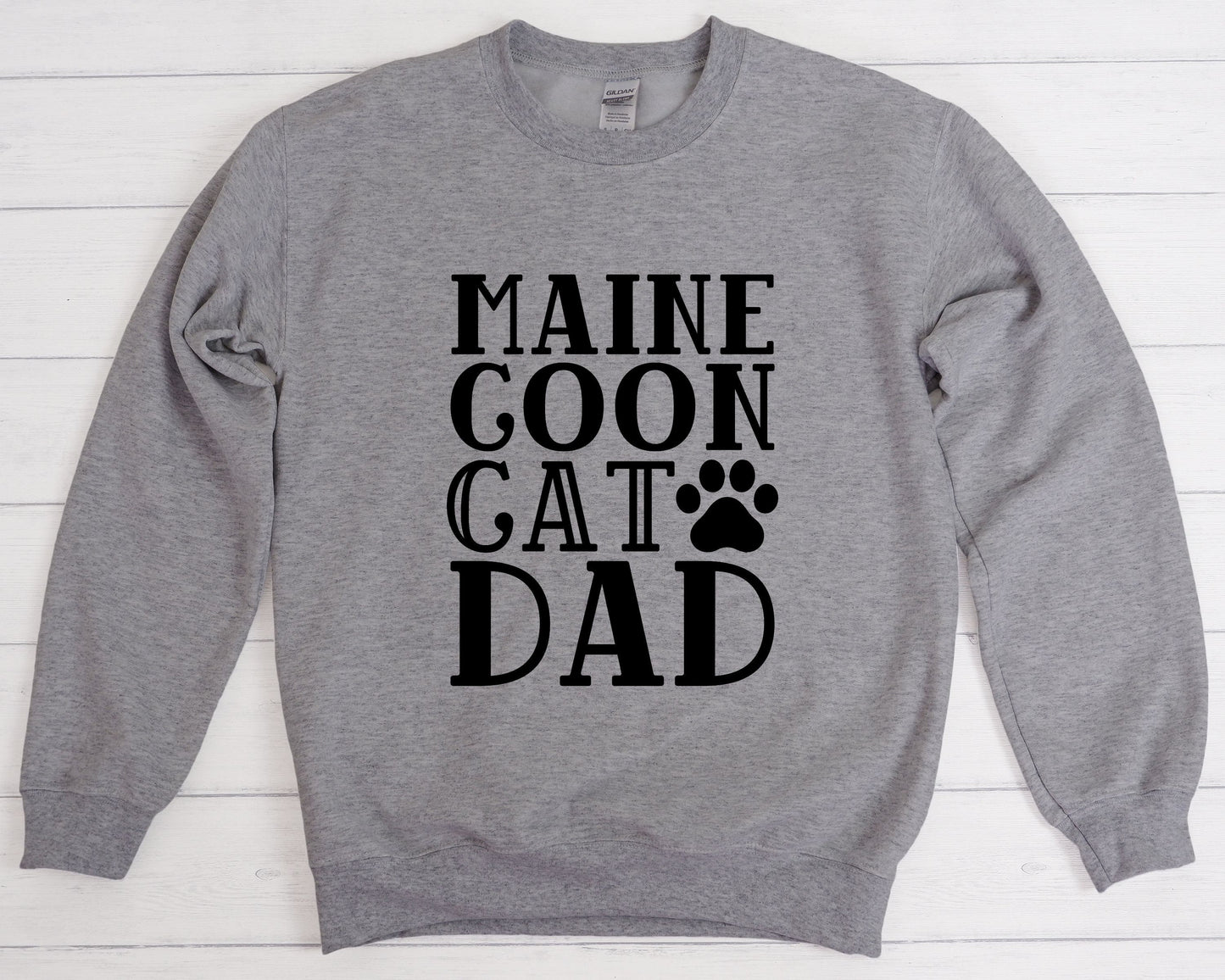 Maine Coon Cat Dad Shirt, Maine Coon Shirt for Him, Maine Coon Gifts, Maine Coon Cat Sweatshirt, Maine Coon Father, Best Maine Coon Dad Ever