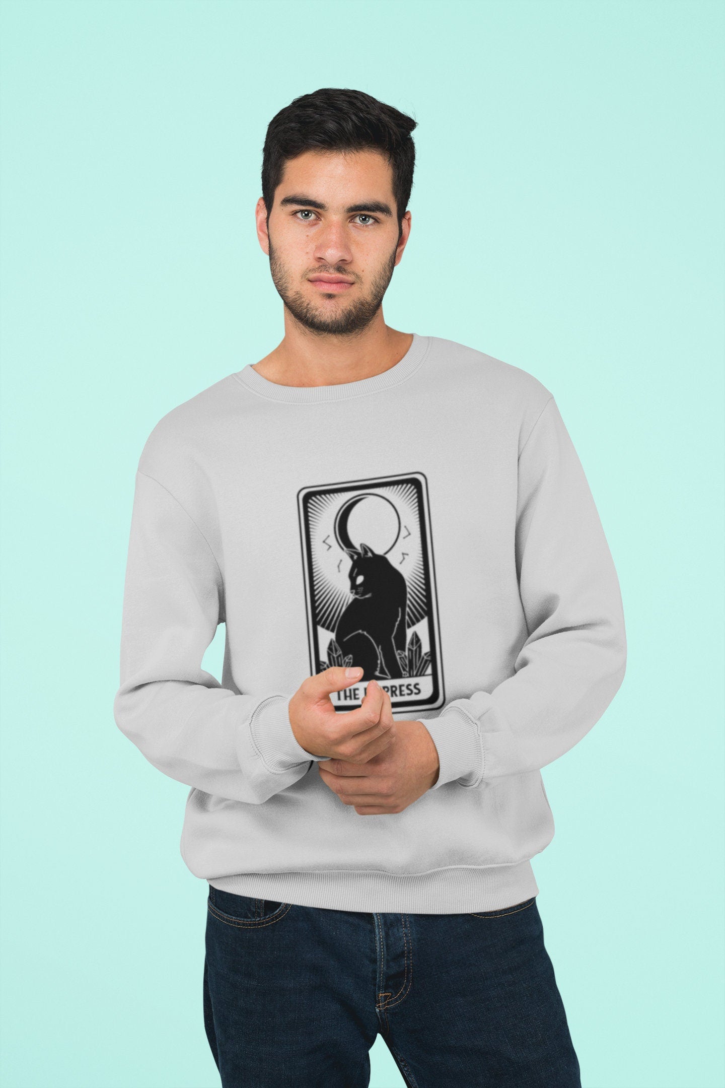 The Empress Tarot Card Black Cat Shirt , Gift for Cat Lover, Cat Present, Fortune Teller Shirt, Mystical Cat