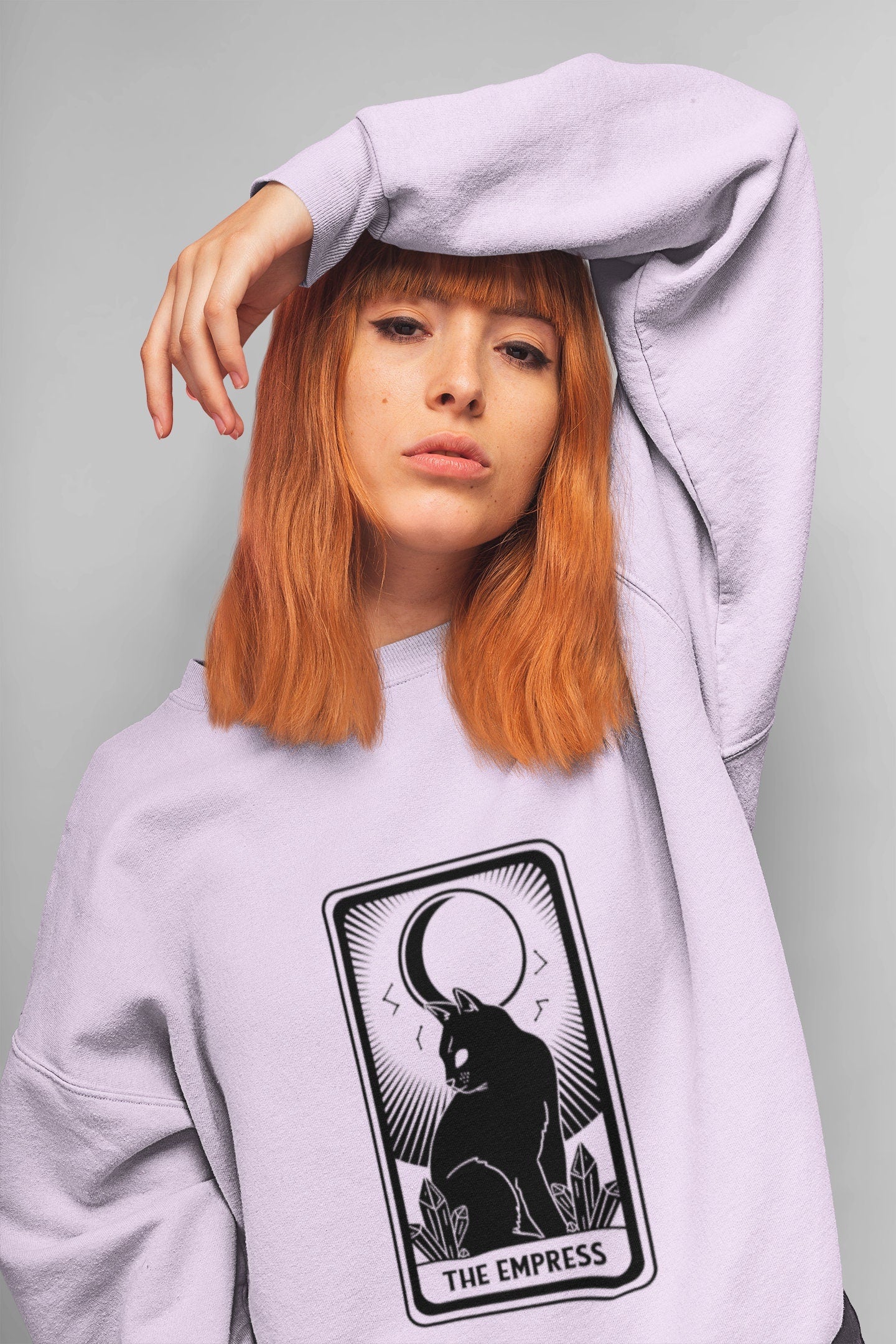 The Empress Tarot Card Black Cat Shirt , Gift for Cat Lover, Cat Present, Fortune Teller Shirt, Mystical Cat