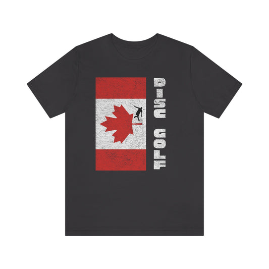Canadian Disc Golf, Gift for Disc Golf Lover, Unisex Jersey Short Sleeve Tee