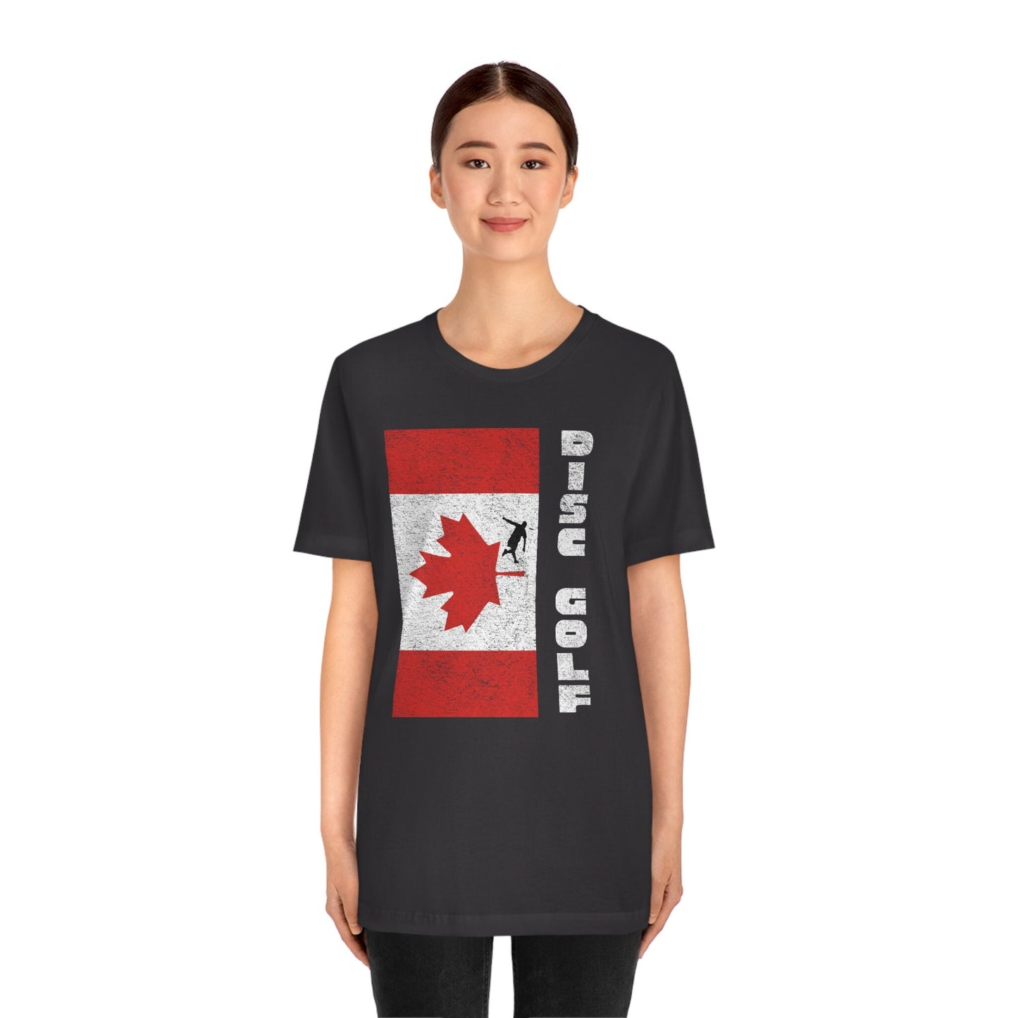 Canadian Disc Golf, Gift for Disc Golf Lover, Unisex Jersey Short Sleeve Tee