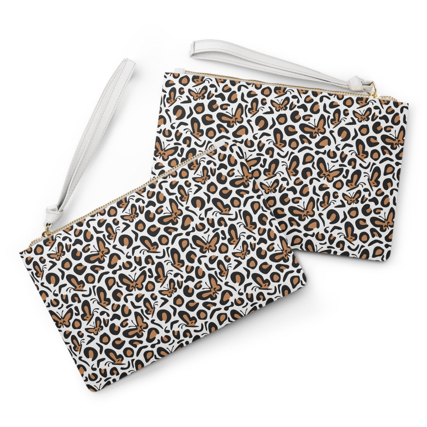 Leopard Clutch, Butterfly Leopard Print Clutch, Leopard Purse, Cheetah Ladies Clutch Bag, Gift for Her