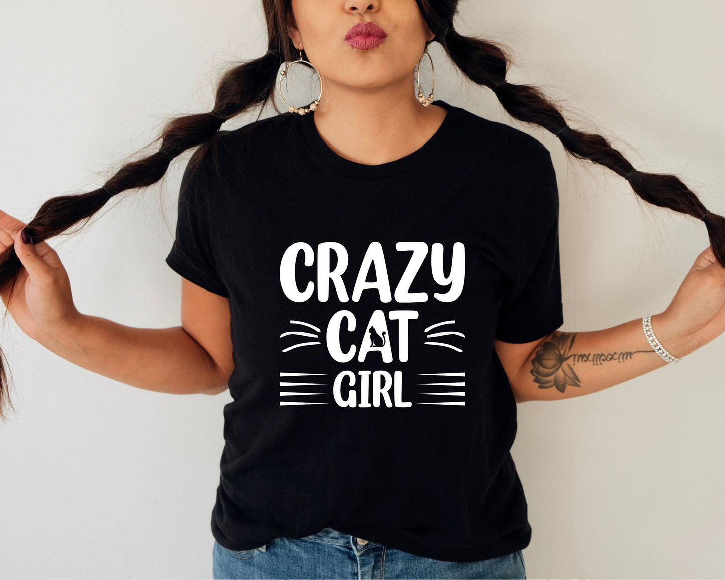 Crazy Cat Girl Tee, Best Cat Mom, Gift for Cat Mom, Mother's Day Cat Gift, Cat Mama Tee