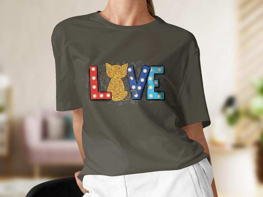 Valentines Tshirt for Cat Lover, Cat Lover Tee for Women, Cat Lover Gift For Her, Gift for Cat Mama, Cat Present for Cat Owners