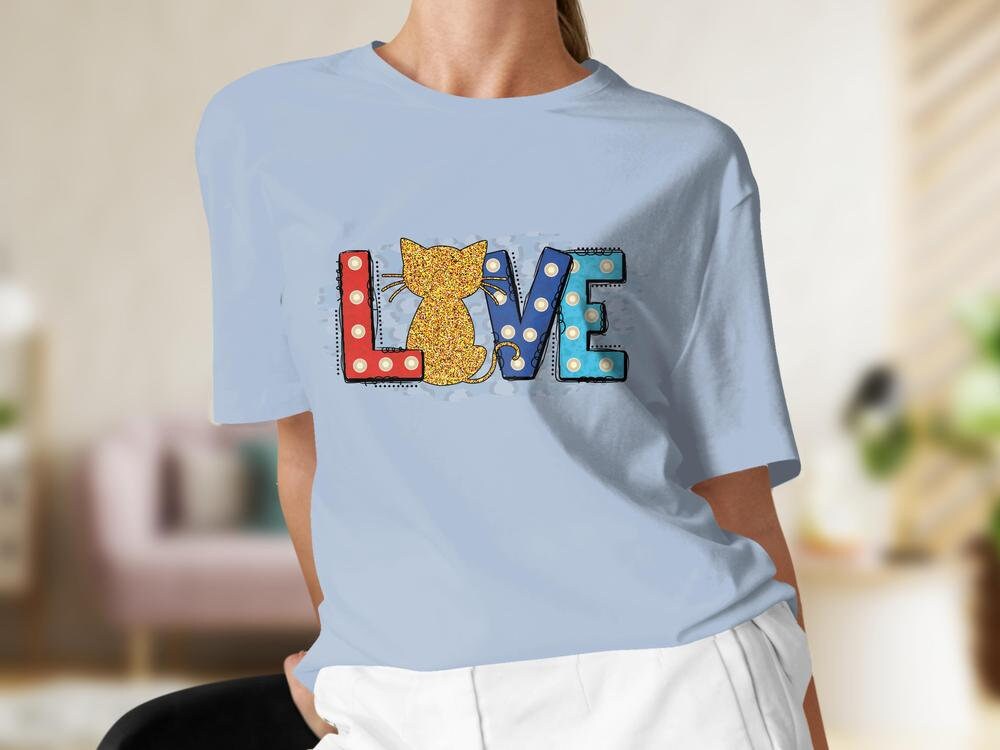 Valentines Tshirt for Cat Lover, Cat Lover Tee for Women, Cat Lover Gift For Her, Gift for Cat Mama, Cat Present for Cat Owners
