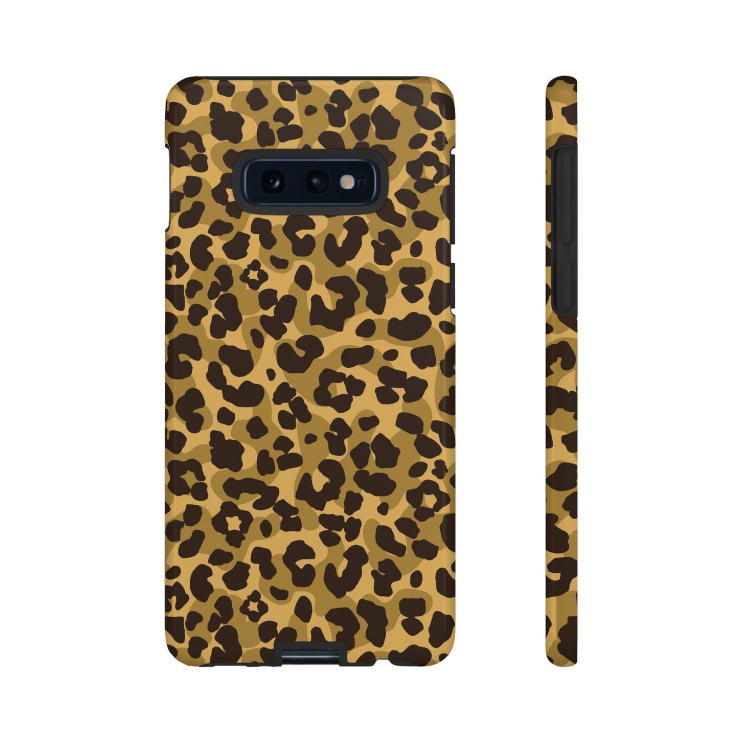 Leopard Print Phone Case, Cover fit for iPhone 14 Pro, 13, 12, 11, XR, 8+, 7 & Samsung S21, A50, A51, A53, Huawei P20, P30 Lite Tough Cases