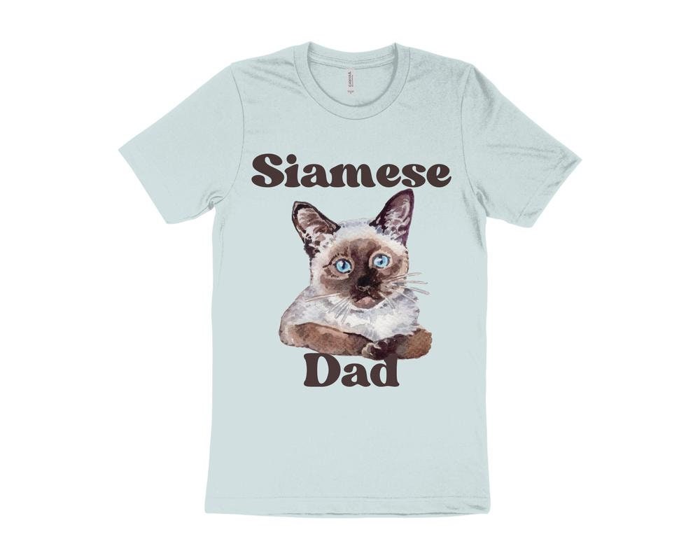 Cute Cat T-Shirt, Siamese Cat T-Shirt, Gift for Siamese Cat Owner, Cat Dad T-Shirt