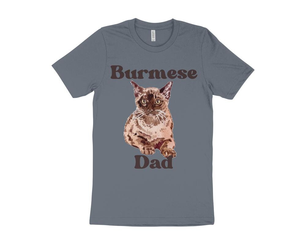 Cute Cat T-Shirt, Burmese Cat T-Shirt, Gift for Burmese Cat Owner, Cat Dad T-Shirt