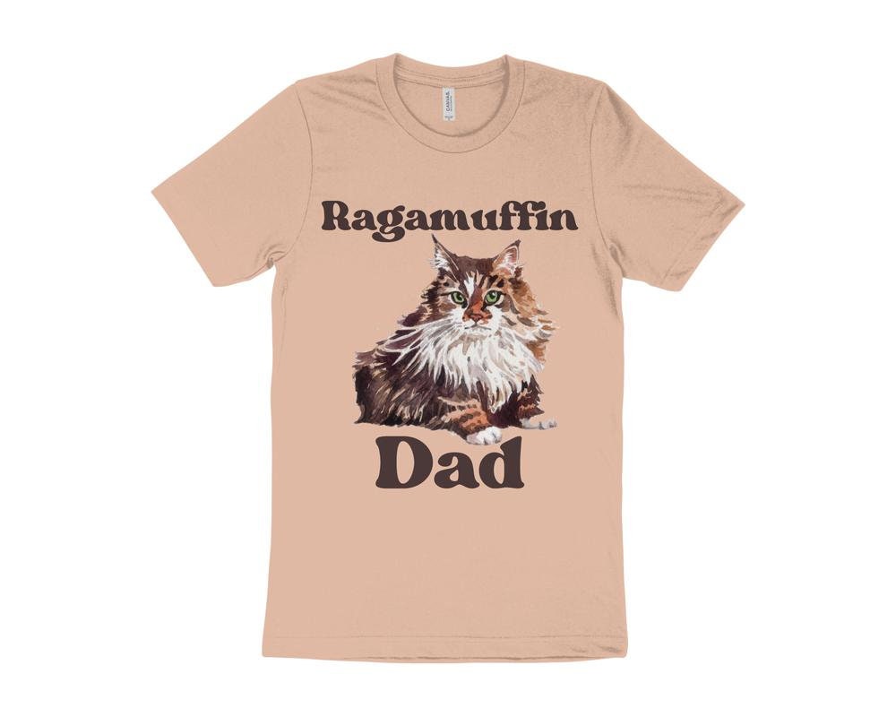 Cute Cat T-Shirt, Ragamuffin Cat T-Shirt, Gift for Ragamuffin Cat Owner, Cat Dad T-Shirt