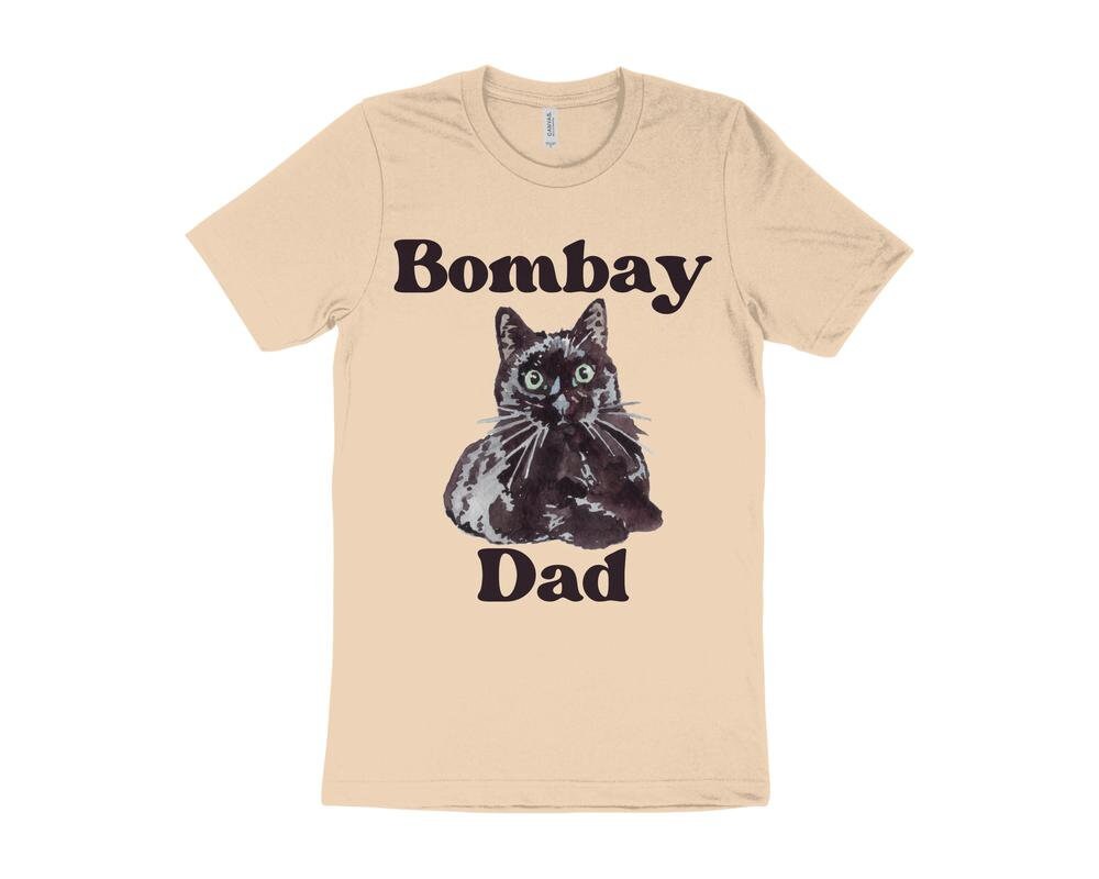 Cute Cat T-Shirt, Bombay Cat T-Shirt, Gift for Bombay Cat Owner, Cat Dad T-Shirt