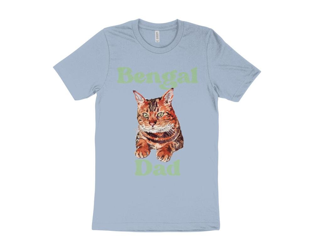 Cute Cat T-Shirt, Bengal Cat T-Shirt, Gift for Bengal Cat Owner, Cat Dad T-Shirt