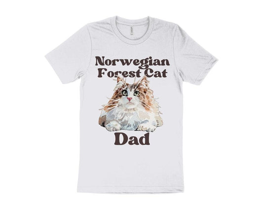 Cute Cat T-Shirt, Norwegian Forest Cat T-Shirt, Gift for Norwegian Forest Cat Owner, Cat Dad T-Shirt