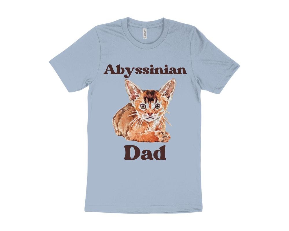 Cute Cat T-Shirt, Abyssinian Cat T-Shirt, Gift for Cat Owner, Cat Dad T-Shirt