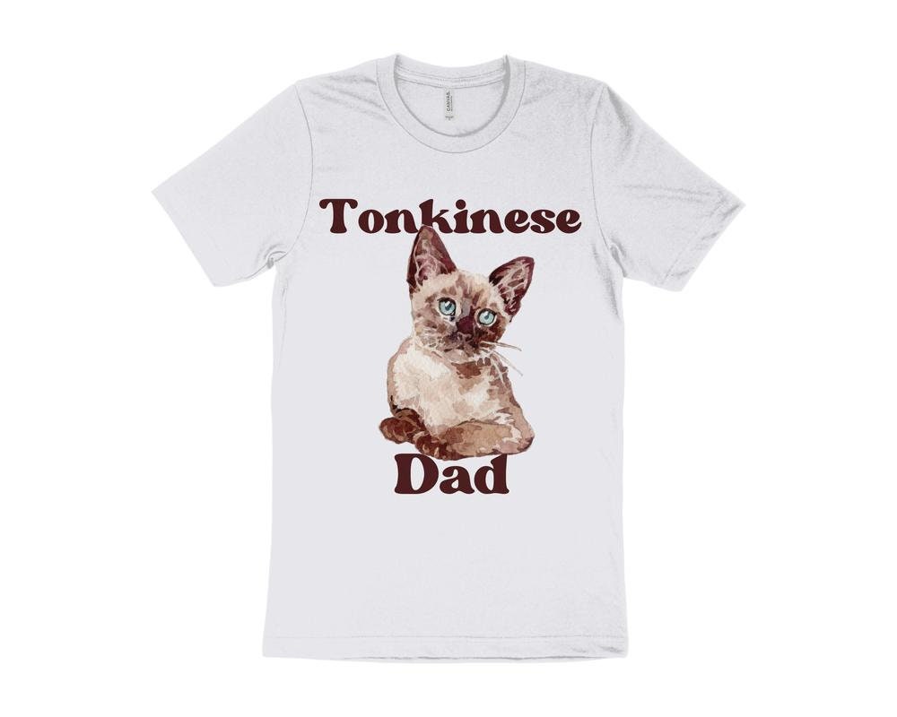 Cute Cat T-Shirt, Tonkinese Cat T-Shirt, Gift for Tonkinese Cat Owner, Cat Dad T-Shirt