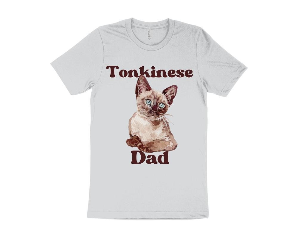 Cute Cat T-Shirt, Tonkinese Cat T-Shirt, Gift for Tonkinese Cat Owner, Cat Dad T-Shirt