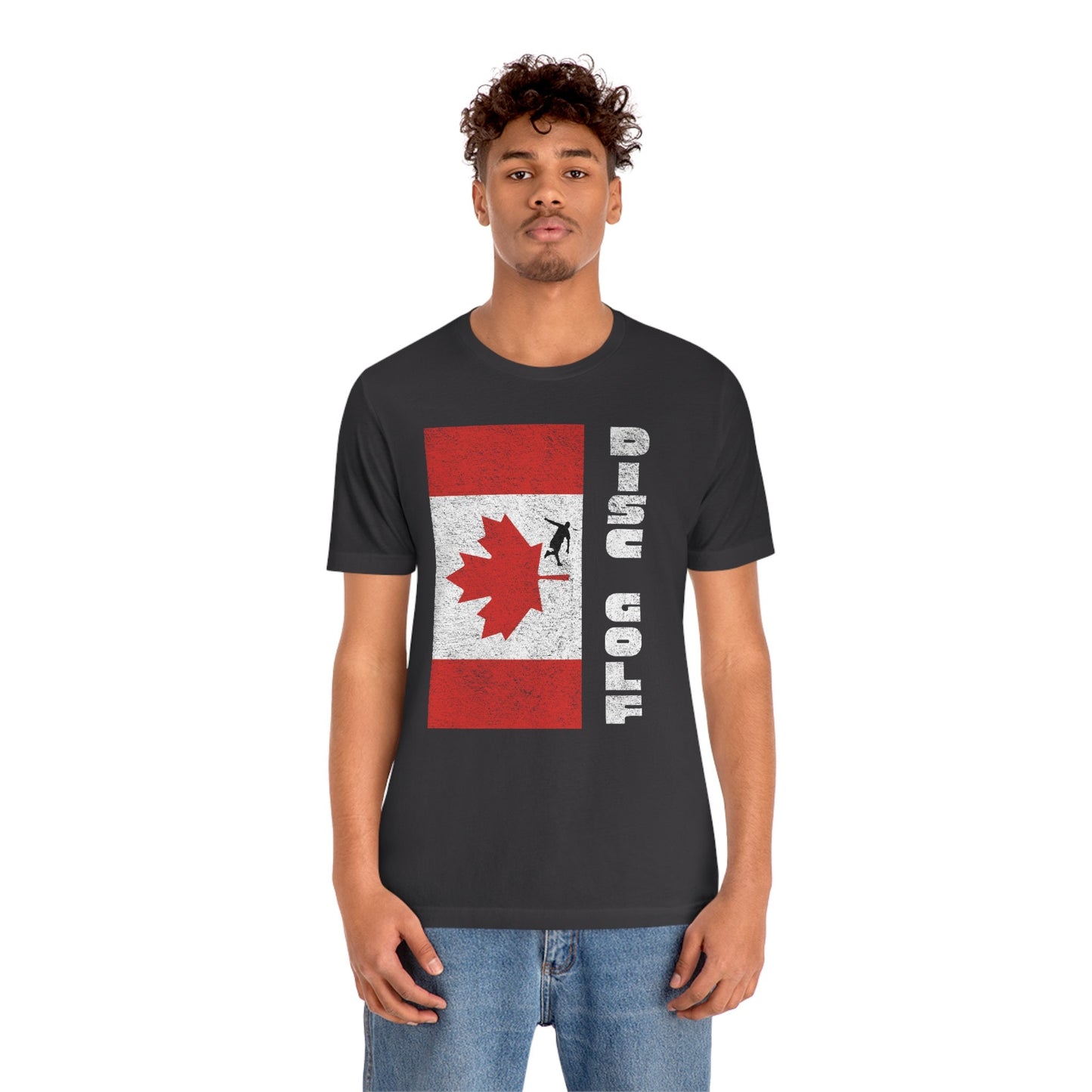 Canadian Disc Golf, Gift for Disc Golf Lover, Unisex Jersey Short Sleeve Tee